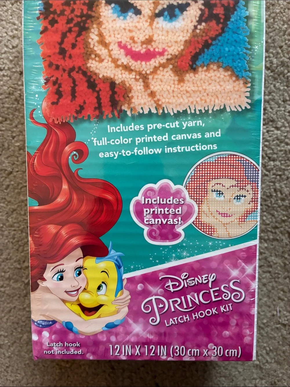 Disney Princess Ariel Latch Hook Kit - Picture 3 of 5